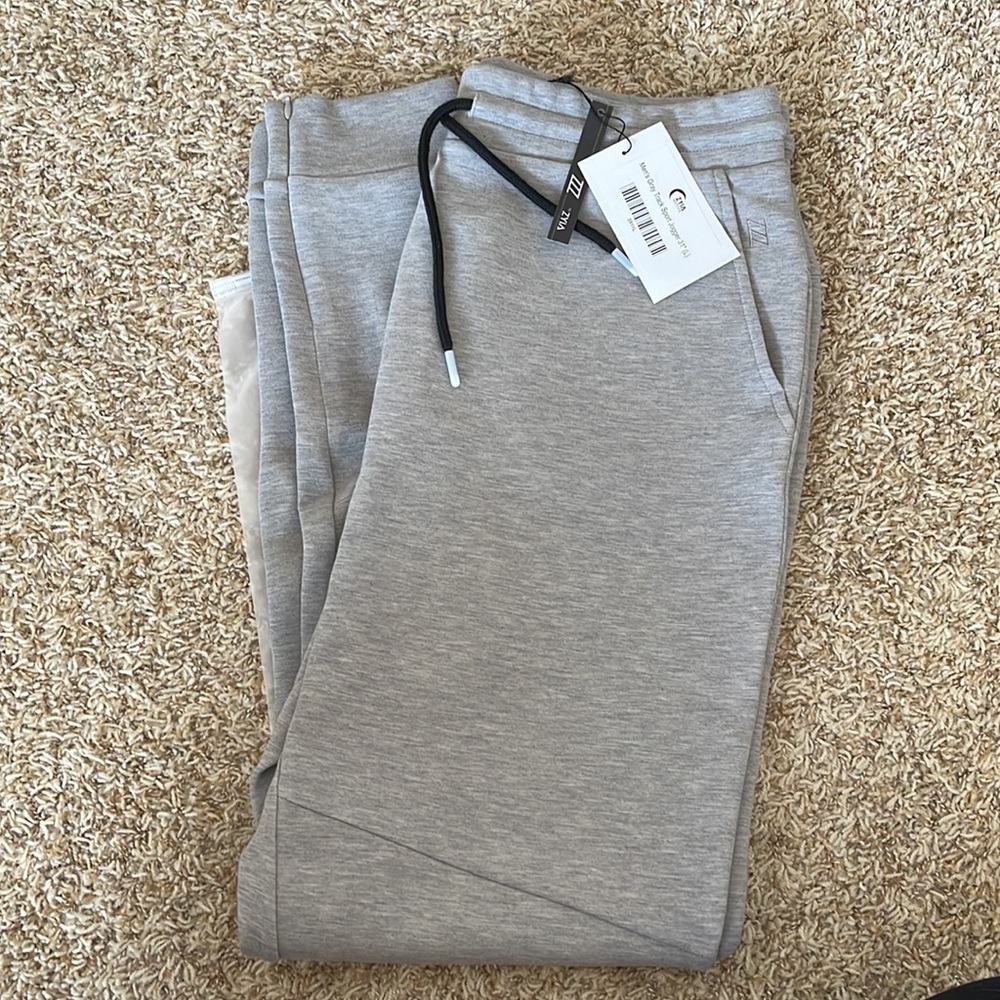 Zyia, Mens gray track sport joggers. Brand new